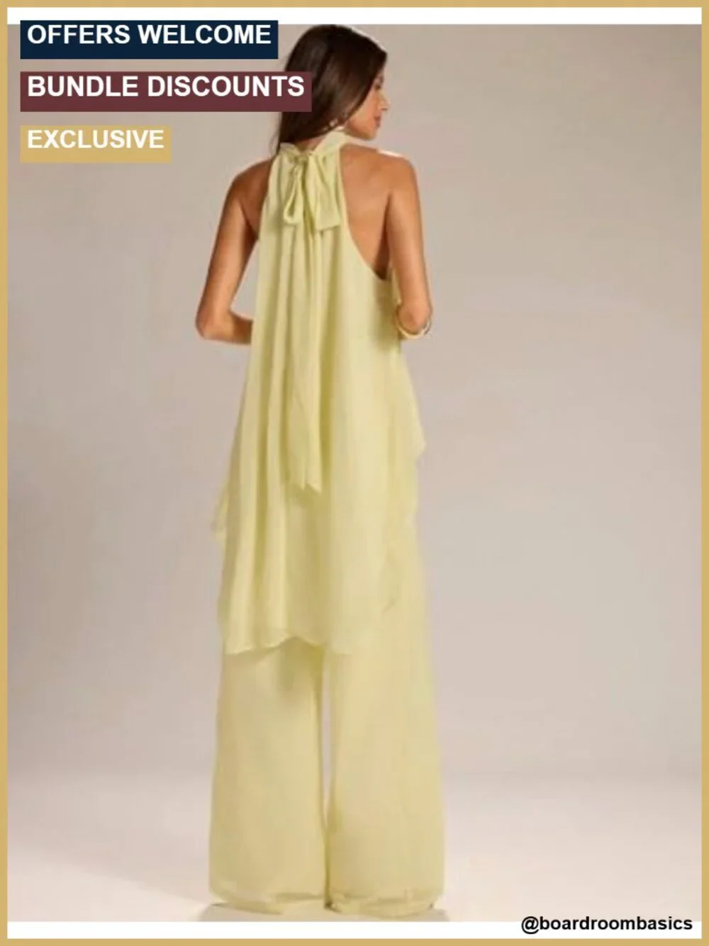 Women's 2 Piece Sleeveless Mock Neck Top Wide Leg Pant Vacation Outfit Set